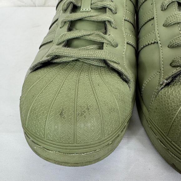 Adidas Superstar x Pharrell Equality Superstar Shift Olive Rare Men’s Size 11.5 - Picture 9 of 12